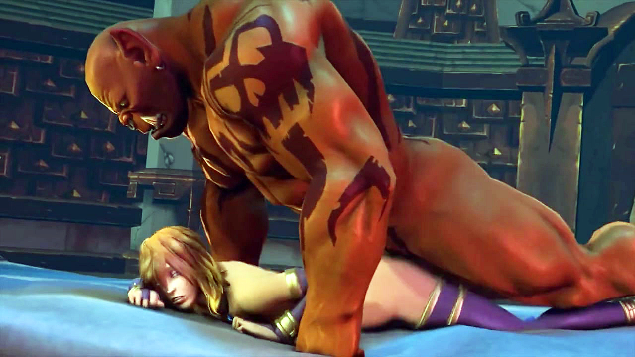 Орки рвут сладкие дырочки эльфиек Warcraft: Жесткая подборка монстр-секса!